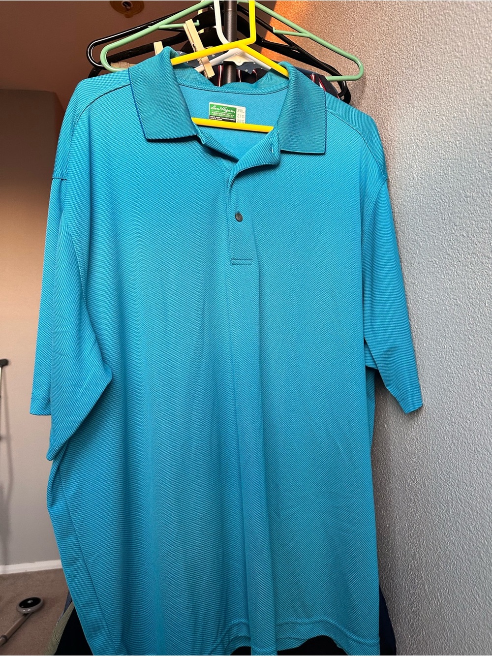 Men's Teal Short-Sleeve Polo Shirt